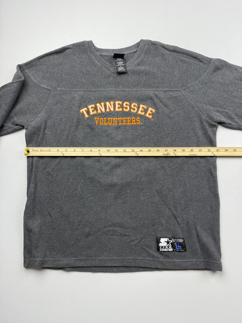 Tennessee Volunteers Sweatshirt Mens Large Gray NCAA Football Starter Crewneck - Picture 6 of 7